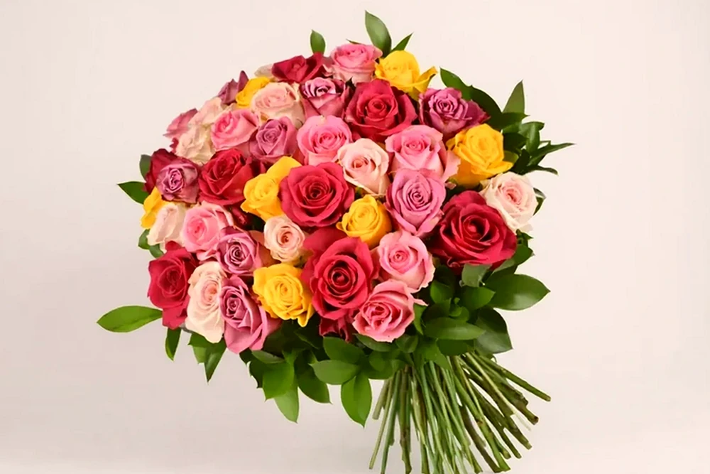 Abraços de Cores com 36 Rosas Combianas, imagem ilustrativa
