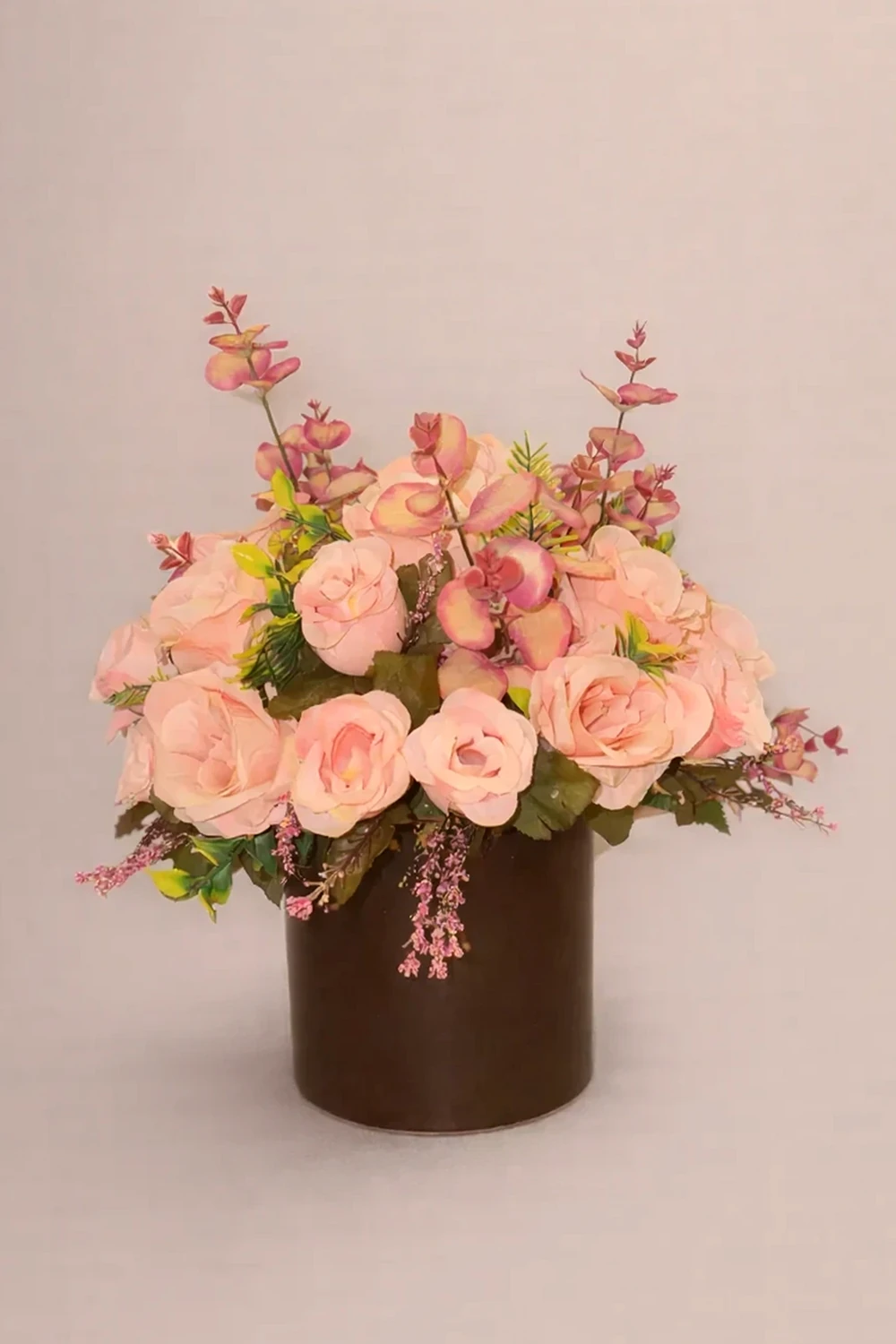 Arranjo Artificial de Rosas Rosé Elegantes, imagem ilustrativa
