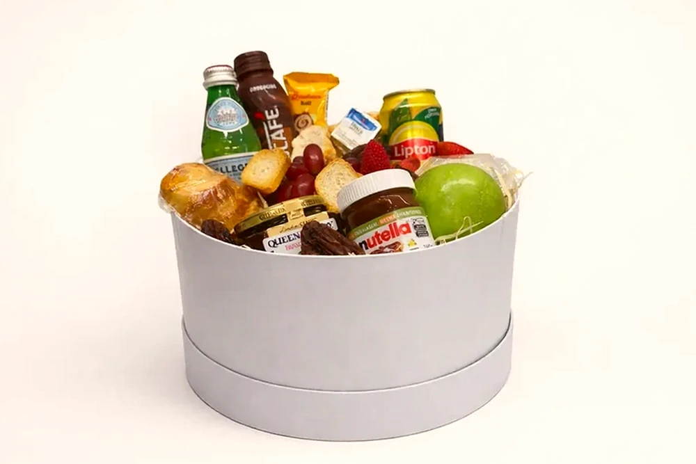 Cesta Café & Frutas Premium, imagem ilustrativa