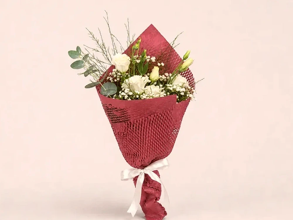 Buquê de Lisianthus Branco - Sofisticação e Pureza, imagem ilustrativa