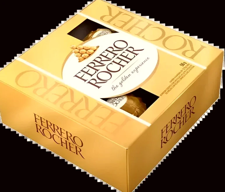 CHOCOLATE FERRERO ROCHER COM 4 UND 50G, imagem ilustrativa
