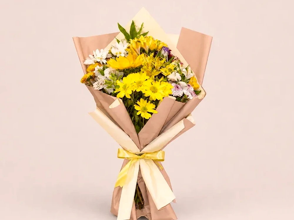 Buquê de Flores do Campo com Girassol – Alegre e Vibrante, imagem ilustrativa